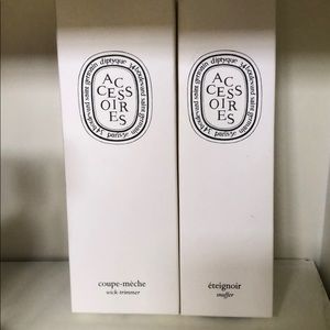 Brand new Diptyque wick trimmer and snuffer set